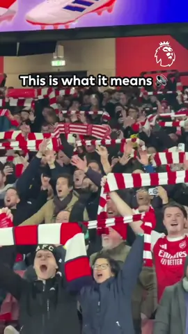 North London Forever rings around the Emirates Stadium 🔴🔊 #PremierLeague #Arsenal #ArsenalFC 