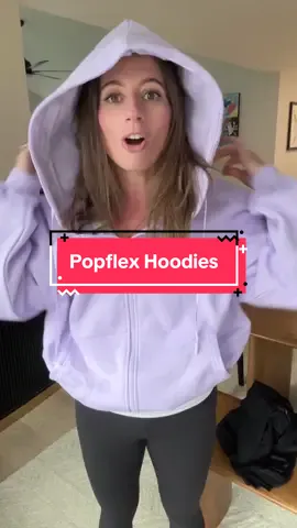 Comparing 2 sizes of the Popflex Cloud Hoodie. For size reference I am 5’4, 130lbs, 34D. Both XXS/XS and S/M fit. The smaller is just a bit more fitted. They’re both flattering and super comfy #hoodies 