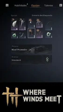 ✅Como Funciona el ARSENAL y VINCULACIÓN en Where Winds Meet #wherewindsmeet #WWMCCPS1