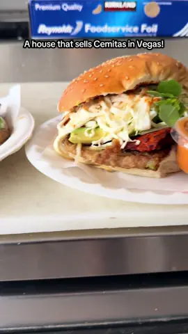 I found the best cemitas in Vegas and they sell them from a backyard! #fyp #lasvegas #mexicanfood #torta #cemitaspoblanas 
