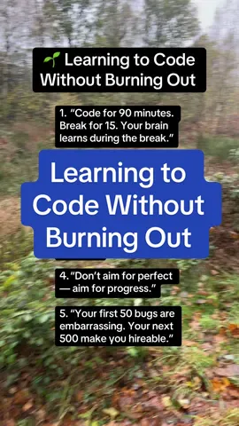 Learning to Code Without Burning Out #frontend #coding #programming #webdev #ConSantanderConecto 