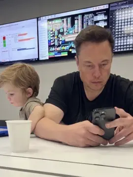 Little X  #elonmusk #Love  #father #son #littleman 