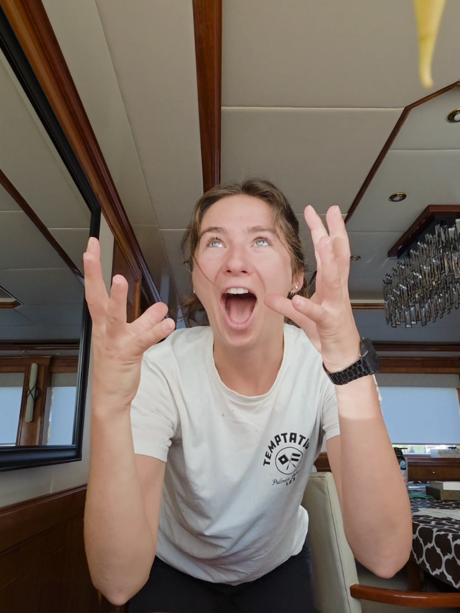 DAY IN THE LIFE: FIRST DAY BACK ON THE YACHT ⚓️ #yachtie #yachtcrew #stewardess #deckhand #fypage 