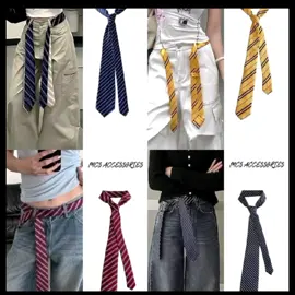 Retro American Striped Tie Neck Tie Belt For Women With High-End Versatile Jeans Waist Scarf  #Necktie #ForWomen #Stripe #fypシ #fyppppppppppppppppppppppp 