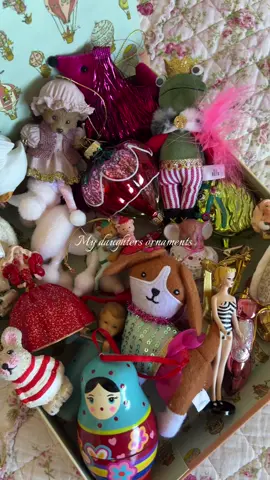 Ornaments I added to my daughters collection this year🩰🎄🩷🎀💫🩵🦢 #kidschristmas #ornaments #christmas #motherhood #christmasdecor / toddler girl mom / girly Christmas/ kids Christmas tree 