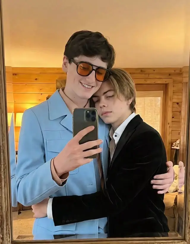 look at them 🥹💙💙 #it #itwelcometoderry #mikkalkarimfidler #jackmolloylegault #fyppppppppppppppppppppppp 