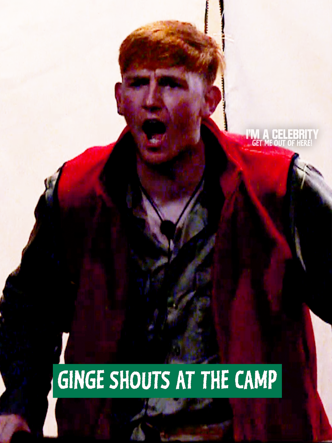 I need Ginge around for when someone steals my space on the sofa (can confirm he was just jokin) #ImACeleb  @angryginge13