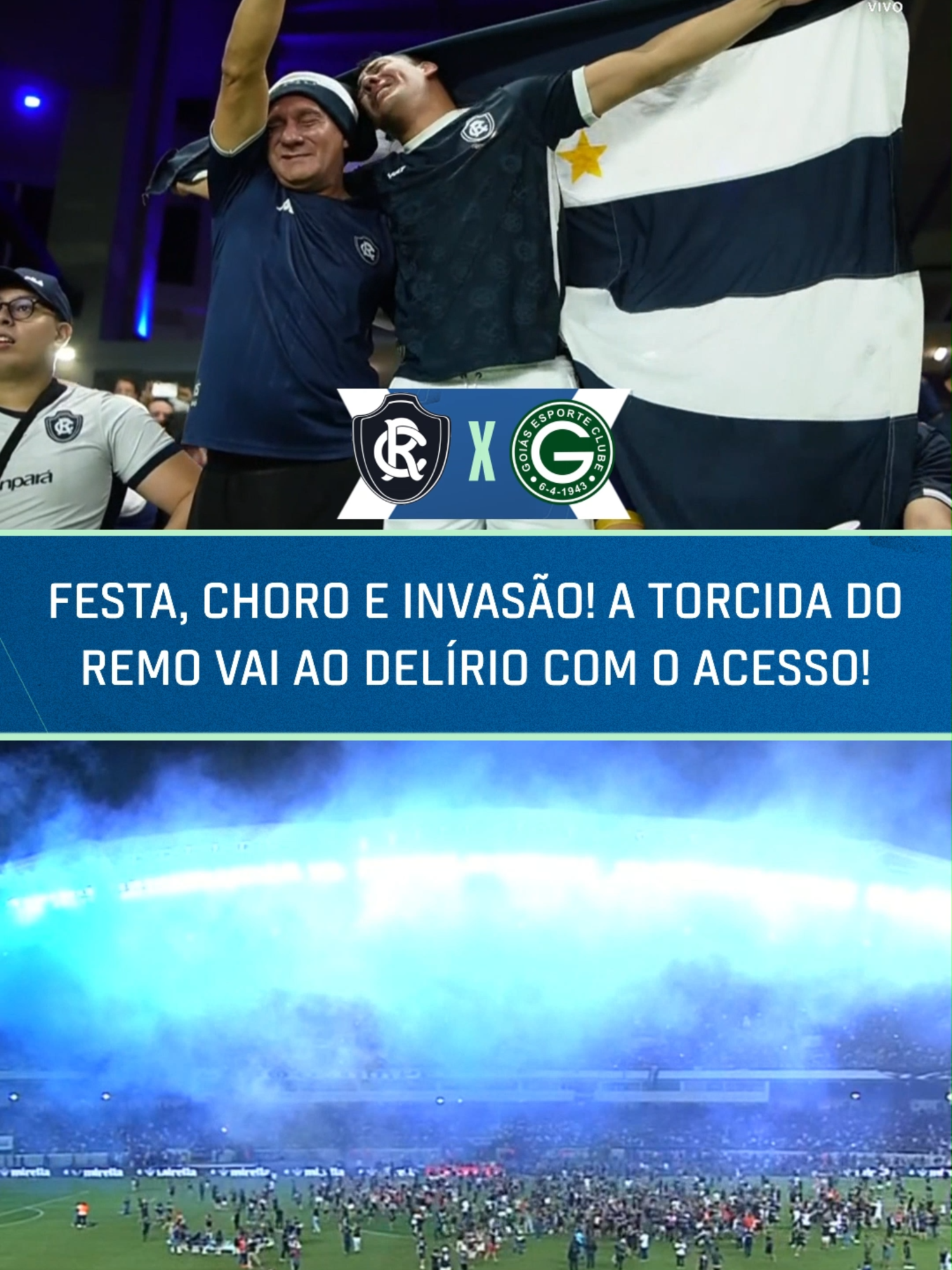 FESTA INCRÍVEL DA TORCIDA! Depois de 31 anos, a torcida do Remo pode comemorar o retorno para a Série A do Brasileirão! E a festa no Mangueirão foi absurda, com choro e invasão no gramado! #Remo #festa #acesso #futebol #SerieB #JulioCesar #TikTokEsportes #FutebolNaESPN #SerieBnaESPN