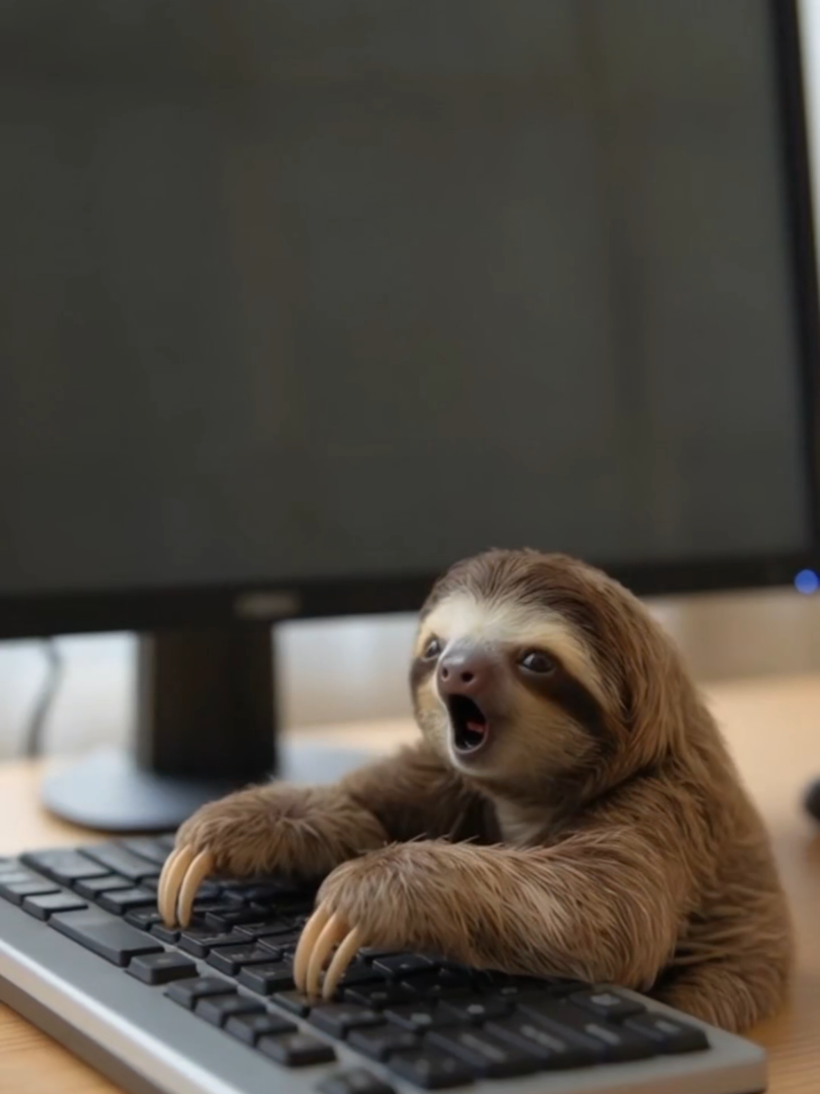I really hope you have a better day thas this cute 🦥 #sloth #funny #animals #cute 