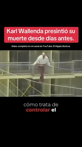 Hablamos sobre el desafiante intento de Karl Wallenda de cruzar un cable de acero entre las torres del hotel Condado Plaza en San Juan, a sus 73 años, enfrentando condiciones de viento extremas y luchando contra sus propios temores internos Video completo en mi canal de YouTube: El Hippie Boricua 
