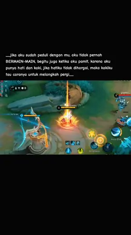 ketika peduli dan pergi.  #foryou #epicgaming #kesayangan #wanitaaliennku #mobilelegendsbangbang 