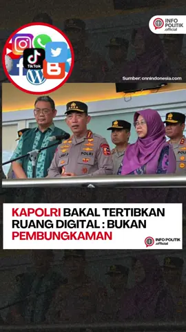 KAPOLRI: Penertiban Ruang Digital Bukan Pembungkaman 🚨 Kapolri menegaskan bahwa langkah penertiban ruang digital bukan upaya untuk membungkam kritik publik. Menurutnya, yang dibidik adalah penyebaran hoaks, provokasi, serta konten yang dianggap mengancam stabilitas nasional. Namun, pernyataan ini memicu diskusi di publik: Apakah penertiban ruang digital benar-benar untuk keamanan, atau justru berpotensi membuka ruang penyalahgunaan wewenang? Ruang digital adalah ruang demokrasi. Ketegasan perlu, tapi transparansi dan akuntabilitas jauh lebih penting. 💬 Bagaimana menurut kalian? Ruang digital kita sedang ditertibkan atau disempitkan? Untuk update politik harian, analisis tajam, dan rangkuman isu penting lainnya — 👉 Follow @infopolitik.official Karena politik itu penting, dan informasi adalah hak publik. ✊🔥 Sumber:cnnindonesia.com #polripresisi #polisi #fyp #hukum #media 