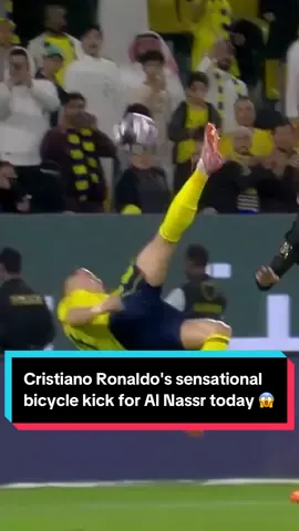 Cristiano Ronaldo's sensational bicycle kick for Al Nassr today 😱 #ronaldo #cristianoronaldo #ronaldo7 #alnassr 