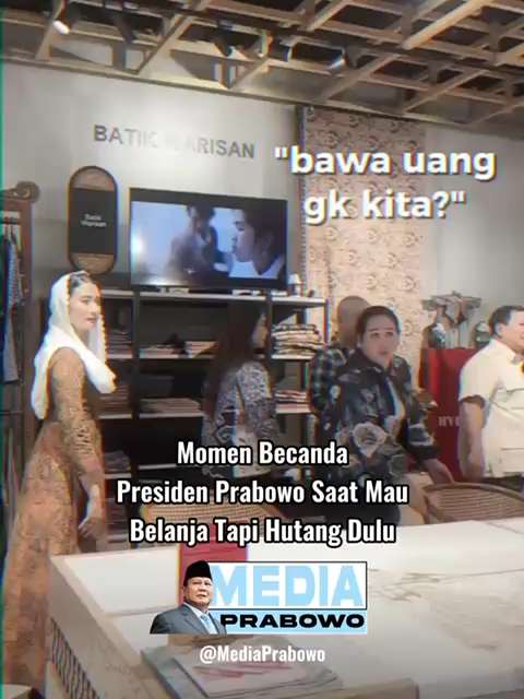Presiden Prabowo bercanda “kalo enggak utang dulu,” Sisi humanis seorang pemimpin yang bikin suasana makin cair. #Presiden #Prabowo #presidenprabowo #fyp #beritaviral