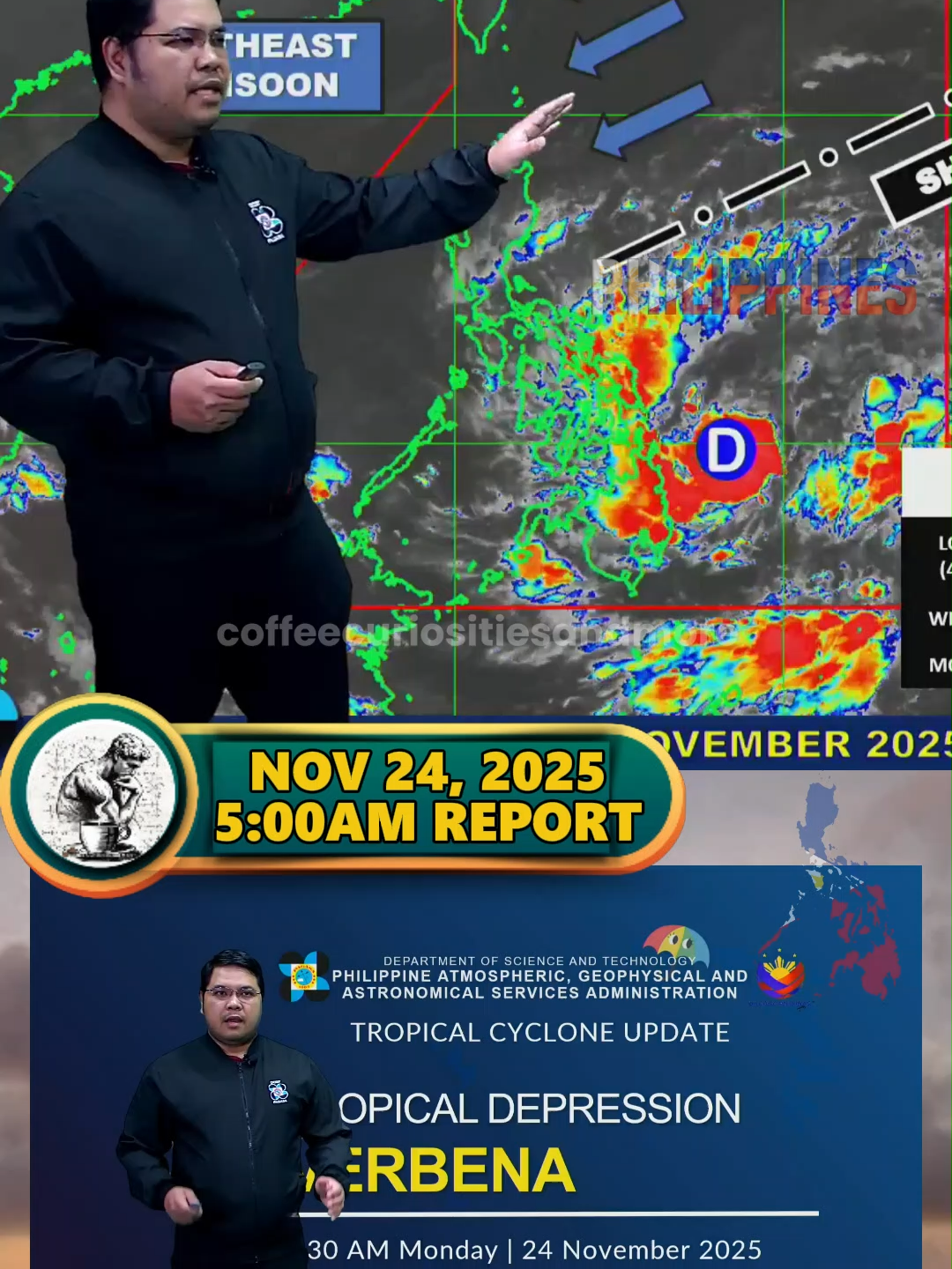 𝗕𝗔𝗚𝗬𝗢𝗡𝗚 𝗩𝗘𝗥𝗕𝗘𝗡𝗔 𝗡𝗢𝗥𝗧𝗛𝗘𝗔𝗦𝗧 𝗠𝗢𝗡𝗦𝗢𝗢𝗡 𝗦𝗛𝗘𝗔𝗥 𝗟𝗜𝗡𝗘 𝗣𝗔𝗚𝗔𝗦𝗔 𝗪𝗘𝗔𝗧𝗛𝗘𝗥 𝗨𝗣𝗗𝗔𝗧𝗘 𝗡𝗢𝗩𝗘𝗠𝗕𝗘𝗥 𝟮𝟰, 𝟮𝟬𝟮𝟱 (𝟱:𝟬𝟬𝗔𝗠 𝗥𝗘𝗣𝗢𝗥𝗧) #Bagyo #BagyoPH #WeatherPH #WeatherUpdate #weatherforecast