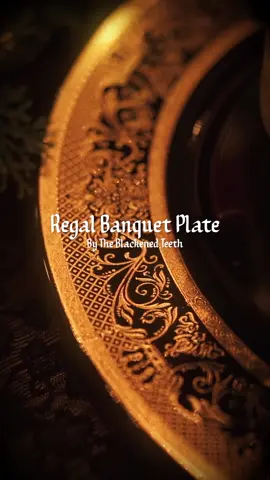 Elevate the dark Christmas table with the Regal Banquet Plate. Baroque patterned edges of the banquet plate frame your dinner plates beautifully! Simply place your own dinner plates on top of the banquet plate to frame your dinner creation! #goth #gothic #gothicstyle #gothicdecor #gothichome #darkdecor #darkhome #macabre #TheBlackenedTeeth