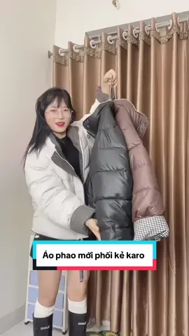 Áo phao phối kẻ mâu mới đẹp mê #aophaonu #aophao #thoitrangmuadong #thinhhanh #livehighlights 