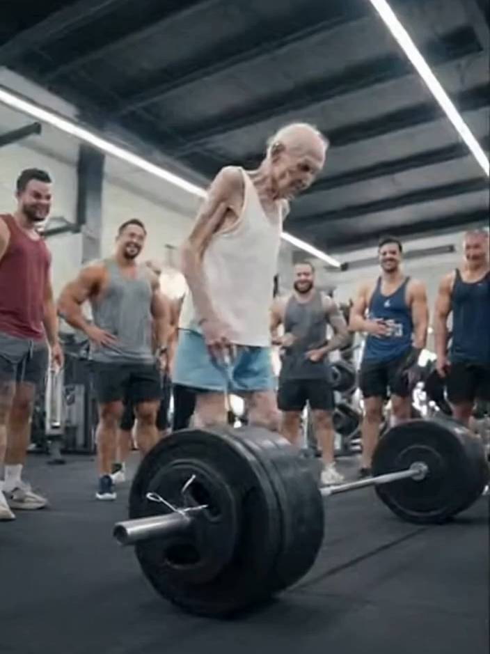 You won’t believe your eyes 😳! A 90-year-old man just lifted 300kg at the gym, leaving everyone speechless. Age is just a number! 💪🔥 #UnbelievableStrength #ViralVideo #IncredibleStrength #FitnessGoals #Motivation #GymLife #EpicMoment #MustWatch #AIContent #ShockAndAwe #OldButStrong