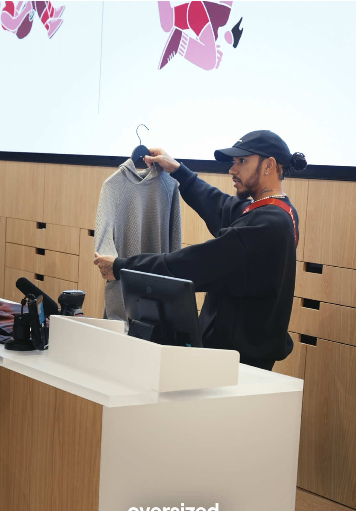 When you pop in to shop and meet a legend instead. Catch Ambassador @Lewis Hamilton going undercover as an Educator.