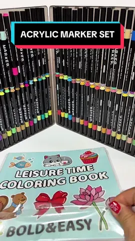 DIY acrylic marker pen set highlighter #acrylicmarker #marker #highlighter #coloringset #paintingset 