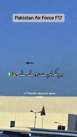 Jf 17 thunder on 🔝🚀🇵🇰💀.  #pakistanzindabad #dubaiairshow #2025 #forupage 