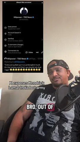 X Exposed Kendrick Lamar for having bot army! #delvinsroom #kendricklamar #bot #hiphop #fyp 