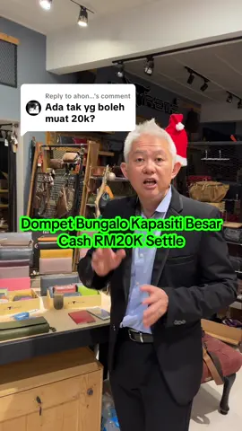 Replying to @ahon... Dompet Bungalo: Kapasiti Besar, Cash RM20K Settle. #extremeleatherco #dompetkulit #dompetpanjang #energywallet #largecapacitywallet 