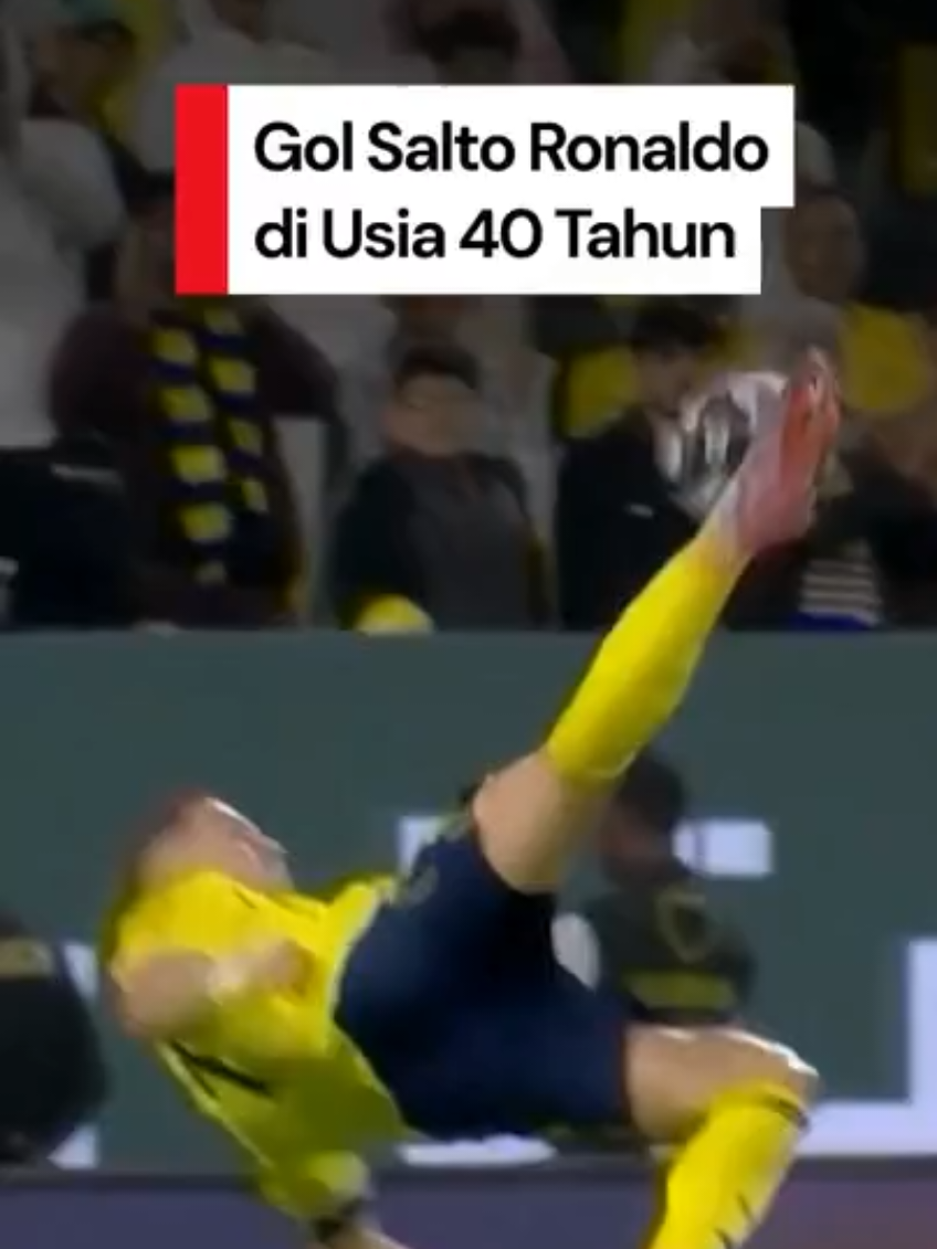 Cristiano Ronaldo bikin gol epik ketika lumat Al Khaleej dalam lanjutan Liga Arab Saudi. Ronaldo yang tak lagi muda cetak gol salto menutup kemenangan Al Nassr 4-1. Ronaldo mencetak gol penutup di injury time. Dia menyambut umpan silang dari Nawaf Boushal dengan bicycle kick. Creator: Muhammad Abdurrosyid #ronaldo #cr7  #cristianoronaldo #detikcom 