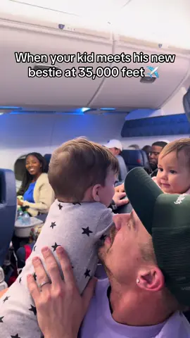 Our in flight entertainment for the evening @delta #babiesoftiktok #airplanes #friendship 