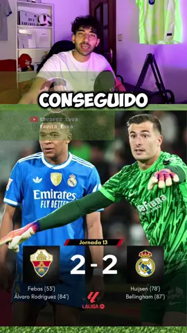 El Madrid empata ante el Elche con otra polémica arbitral ❌ #realmadrid #elche #fcbarcelona 