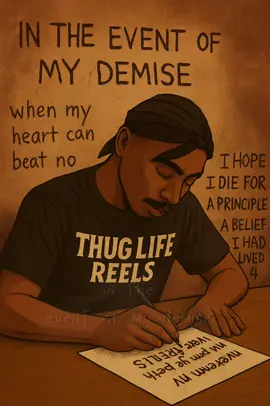 In The Event Of My Demise - By Tupac Shakur Amaru - Thug Life Reels  #ThugLifeReels #Tupac #makaveli #TupacPoem #poem 