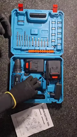 Parafusadeira/Furadeira be Impacto Kit Maleta COM DUAS BATERIAS Kit de 28pcs 220V/110V | Shopee Brasil #furadei#shoppee #🚨 #massage #vem