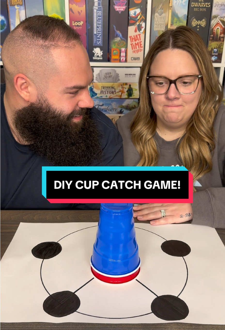 Guess She Won’t Be Playing This Game Again 👀 #boardgames #GameNight #couple #fun 