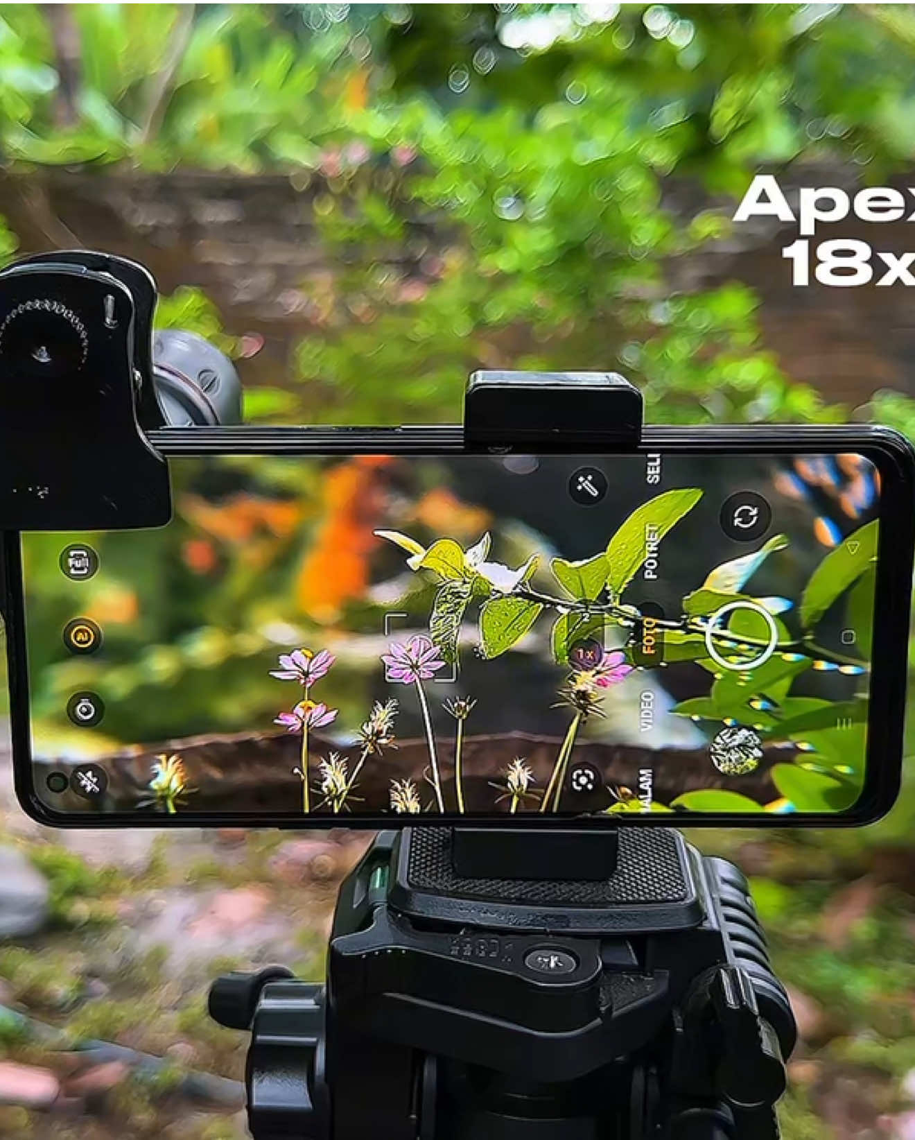 Apexel lens 18x zoom + Oppo a74 #foryou #lensaapexel18x25 #apexel18xzoom #apexel18x25zoom #lensaapexel 