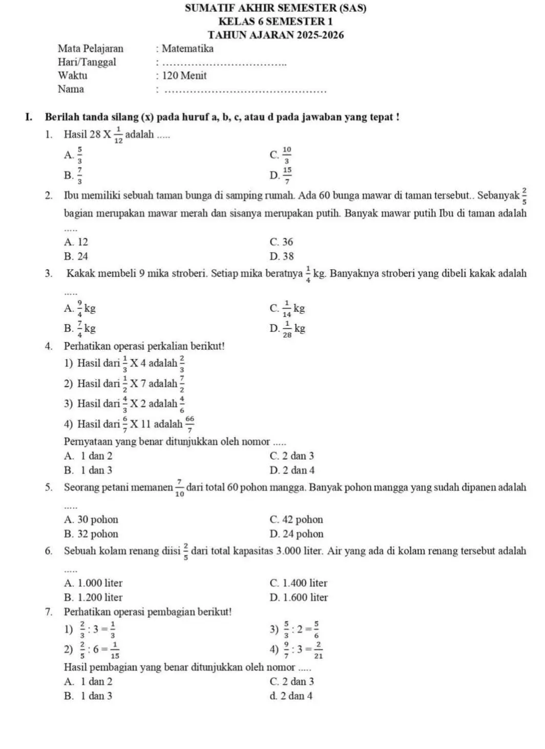 #math #sdkelas6 #matematikadasar #ujianakhirsemester #matematika 