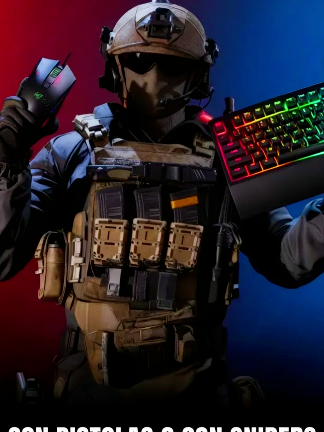 snipers y pistolas?, no hay problema...#motivacion #warzone #gamer #edit #creadorespequeños