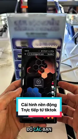 Cách cài hình nền động trực tiếp từ tiktok cho ai chưa biết nghen #tinhnanghay #côngnghệ #android #Samsung #reviewcungsamsung 