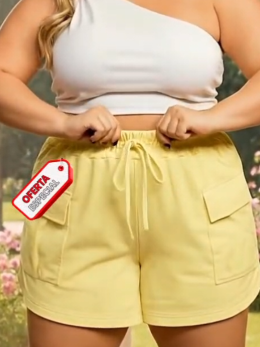 Conforto que abraça e estilo que surpreende. Esse short é simplesmente perfeito! ✨ #PlusSize #Conforto #Estilo #Achadinho #TikTokShop 
