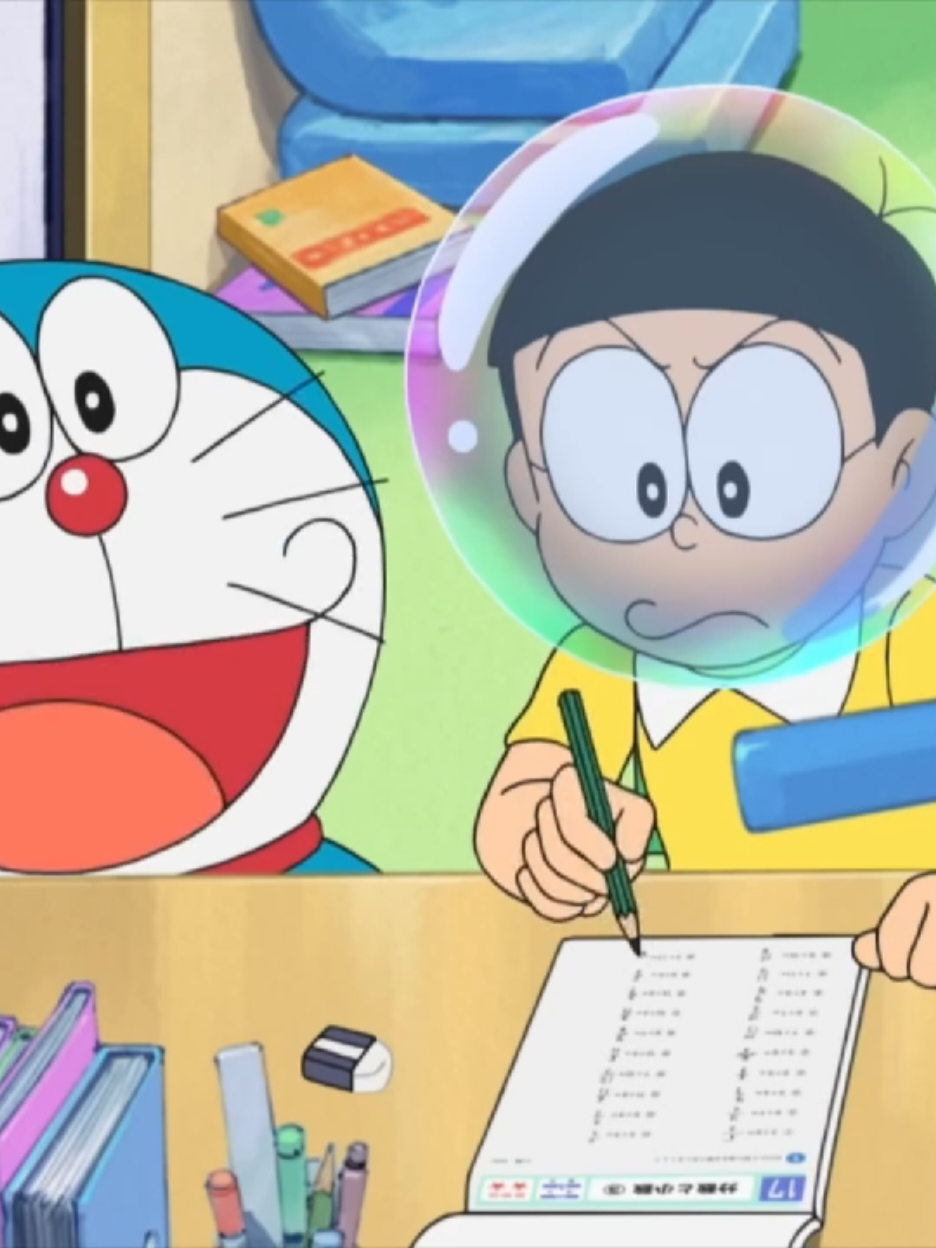 Doraemon El Casco De Pompas Para Aumentar La Concentración Español España (Castellano) Nuevo Capítulo #doraemon #nobita #boing #españa #viral 