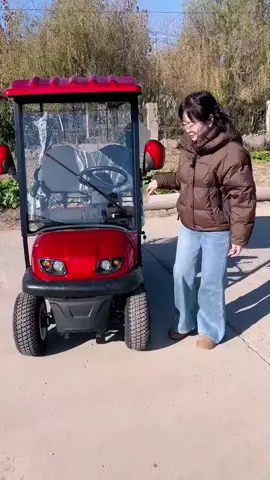 Single-row seating compact off-road four-wheel vehicle, electric scooter, compact golf cart.#FamilyCar#GolfCart#ElectricFourWheeler