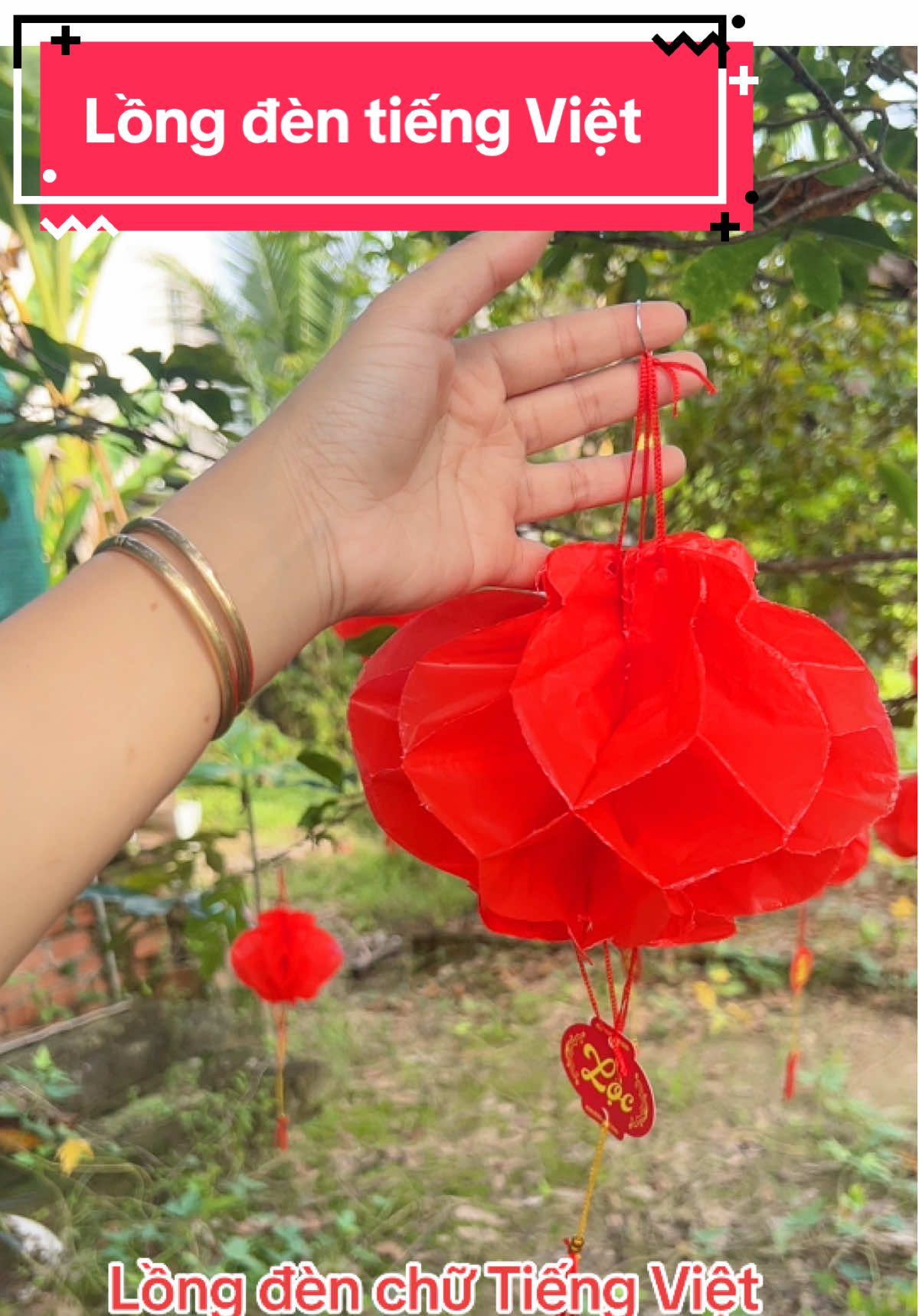 Lồng đèn tiếng Việt #longdentreotet #longden1k #longdendo #longđèntailoc 