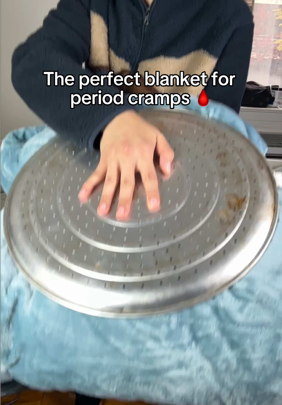 Don’t let your girlfriend find this or you’ll have to buy her one 😂🙌 #cozy #periods #periodcramps #giftsforher #blanket 