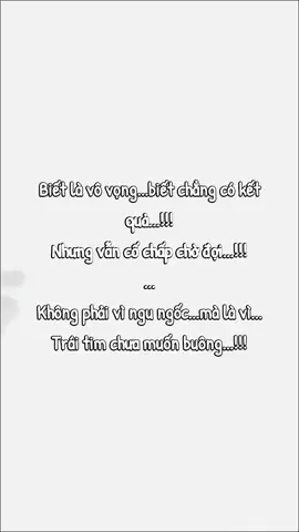 Chỉ là vì Trái tim chưa muốn buông thôi...!!!