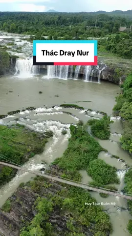 Mực nước sôi tại thác Dray Nur hiện nay 😢 #daklak #lulut #huytourbuonme #krongana 