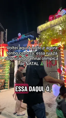 Voltei à noite… e AGORA eu entendi por que todo mundo me mandou vir ver as luzes. A rua virou um show de Natal! 😍🎄✨ #natal #viraltiktok 
