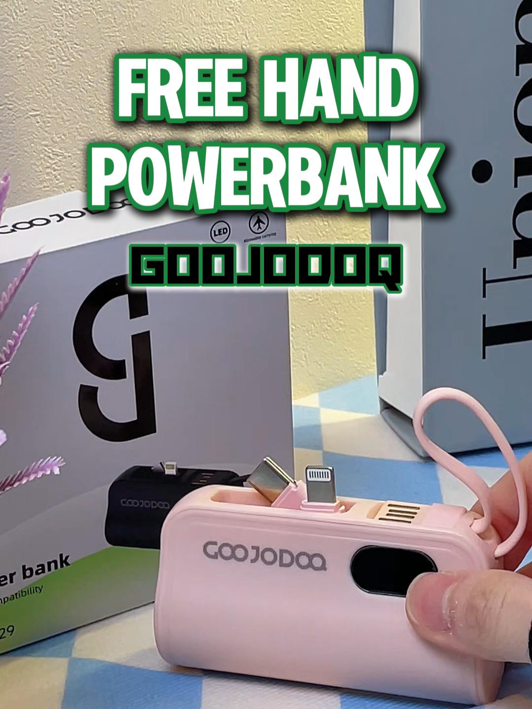“Hands-free, way more easy! Telefon charge sambil buat apa saja 📱✨” #tiktokmalaysia #senangbawa #fyppppppppppppppppp #tiktokshopmalaysia #grabnow #tekanbegkuning #goojodoq #freehand #freehandpowerbank #powerbank #powerbankmurah #2in1