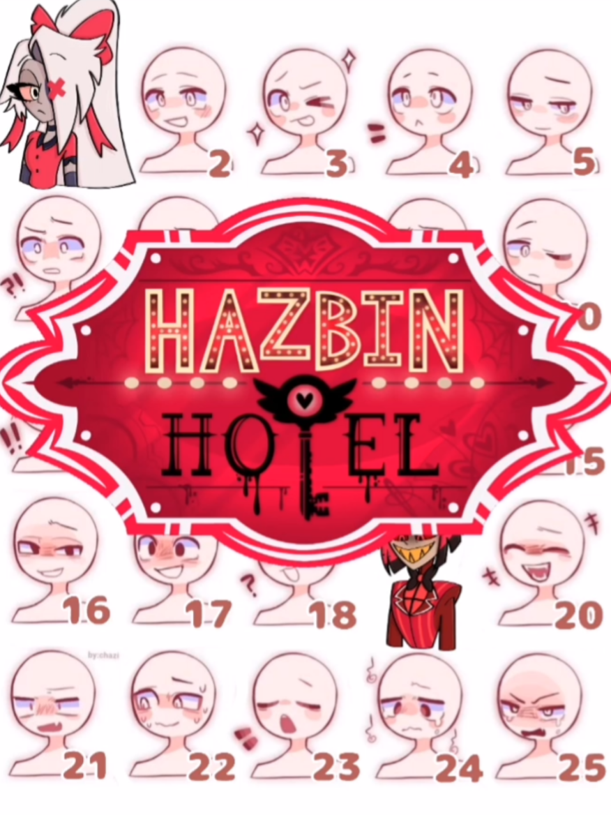 Parte 4! La más votada esta vez fue Lute en el número 25, le queda perfecto 💖 #hazbinhotel #hazbinhotelseason2 #lutehazbinhotel #fanart #art 