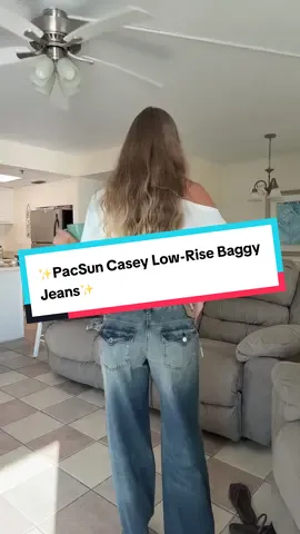 The PacSun Casey Low-Rise Baggy Jeans have that soft 90s wash, relaxed wide-leg, and a super flattering low-rise fit. They fall perfectly over sneakers or boots and give every outfit that laid-back, lived-in look everyone loves. #PacSunDenim #tiktokshopblackFriday   #BaggyFit #tiktokshopcybermonday  #TikTokShopCreatorPicks 
