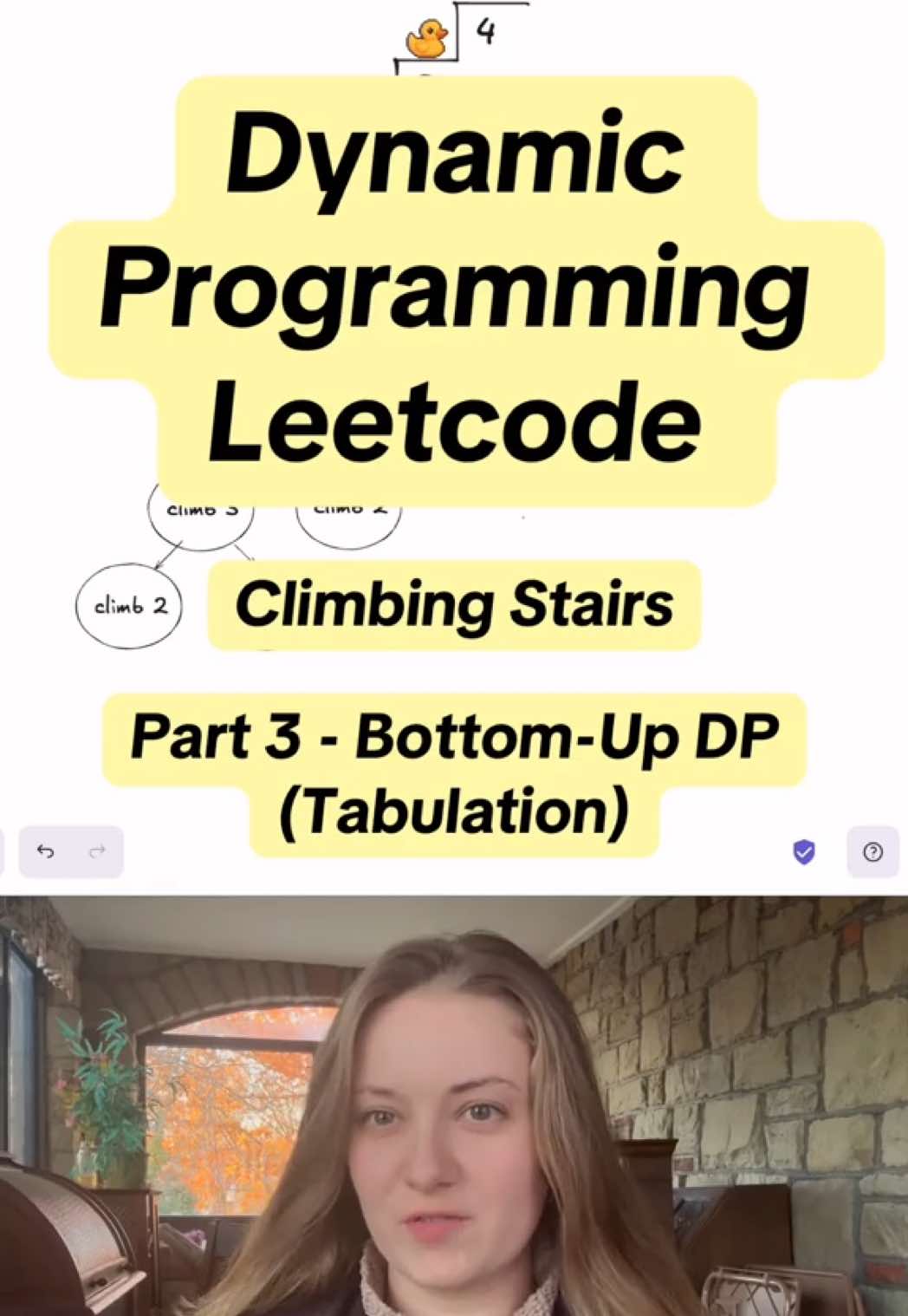 Solving a dynamic programming question with no recursion! What DP problem should we solve next? Leave me a comment! #leetcode #learnprogramming #codingforbeginners #softwareengineer #computerscience 