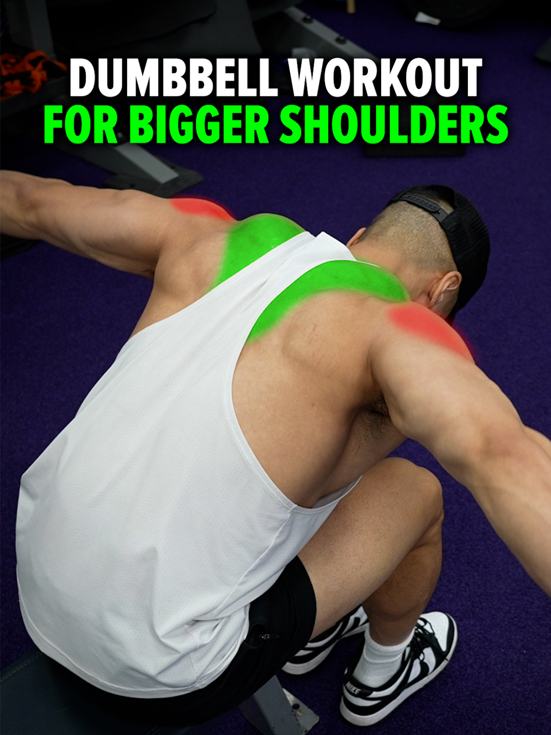 Size & Shred Training program 👉🏻 deltabolic.com (link in bio) Dumbbell Workout for BIGGER Shoulders • Neutral-Grip Shoulder Press – targets the front delts • Standard Shoulder Press (pronated) – hits the front + side delts • Front Raise – isolates the front delts • Lateral Raise – focuses on the side delts • Bent-Over Lateral Raise – targets the rear delts • Shrugs – build the upper traps